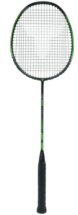 Produktbild: Talbot-Torro 439885 - Badmintonschl&auml;ger Arrowspeed 299, Graphit-Alu-Mix, One Piece Optic, 96g, gr&uuml;n/schwarz, Einstiegsracket/Freizeitschl&auml;ger