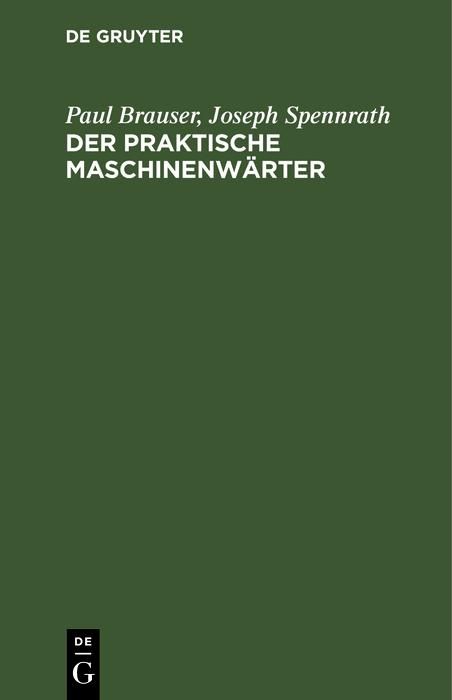 Produktbild: Der praktische Maschinenw&auml;rter