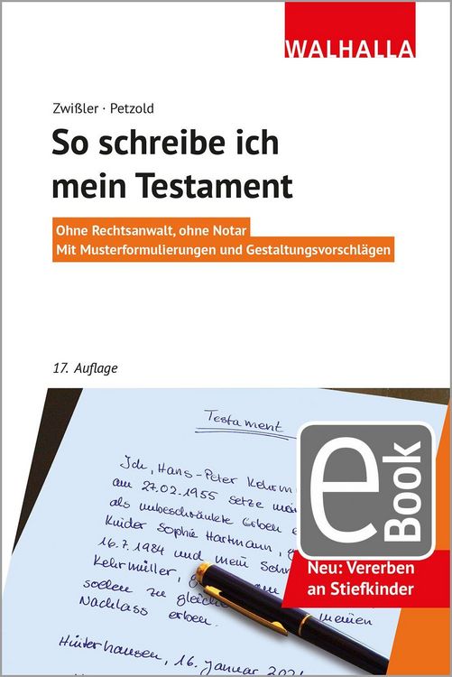 Produktbild: So schreibe ich mein Testament