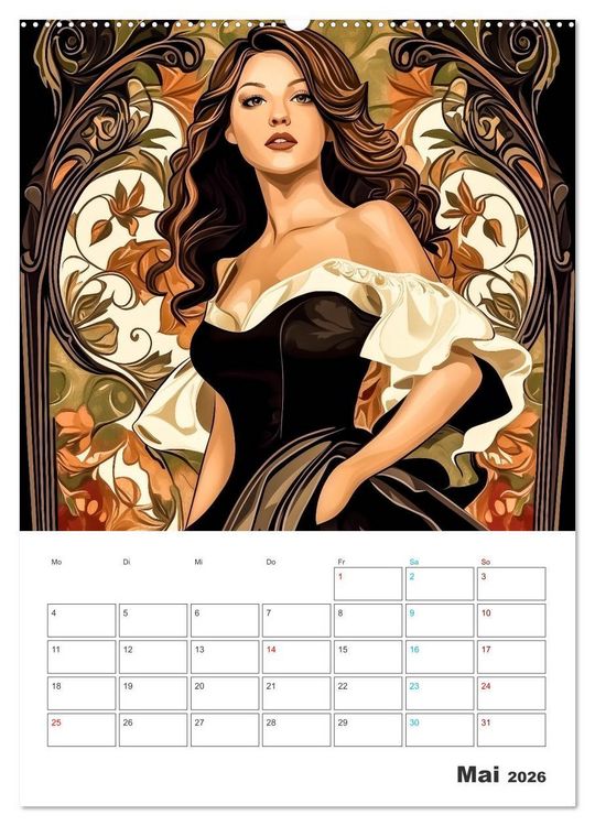 Produktbild: Eleganz der Epoche (hochwertiger Premium Wandkalender 2026 DIN A2 hoch), Kunstdruck in Hochglanz