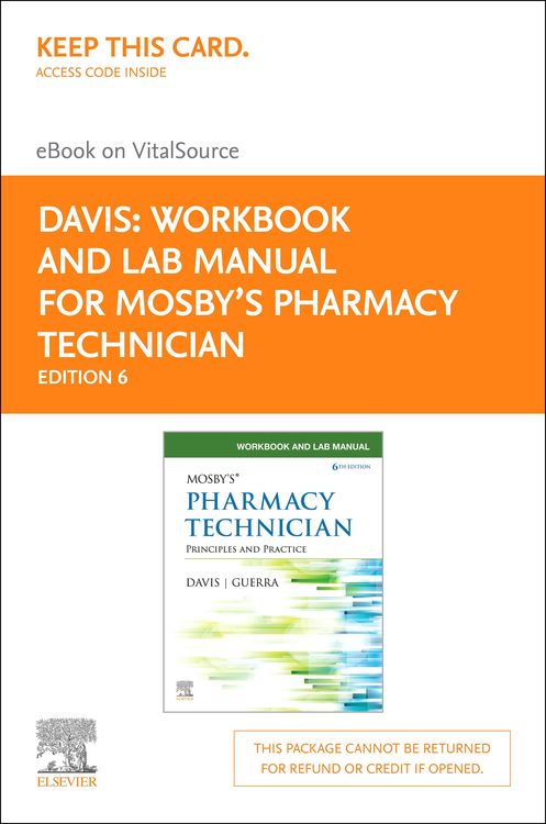 Produktbild: Workbook and Lab Manual for Mosby's Pharmacy Technician E-Book