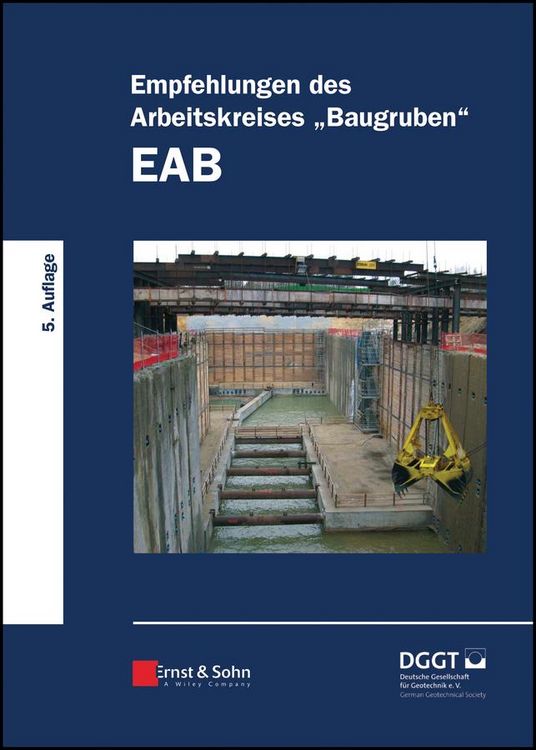Produktbild: Empfehlungen des Arbeitskreises "Baugruben" (EAB)