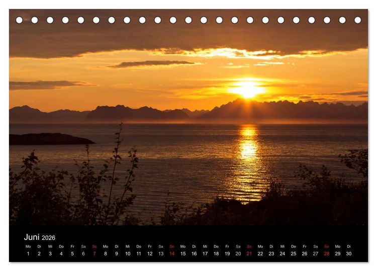 Produktbild: Lichter des Nordens (Tischkalender 2026 DIN A5 quer), CALVENDO Monatskalender