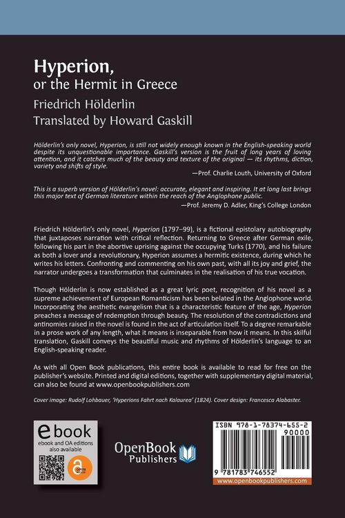 Produktbild: Hyperion, or the Hermit in Greece