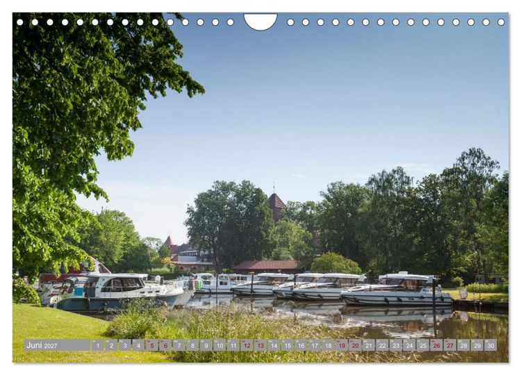 Produktbild: Hausbooturlaub Deutschland - Mecklenburgische Seenplatte (Wandkalender 2027 DIN A4 quer), CALVENDO Monatskalender