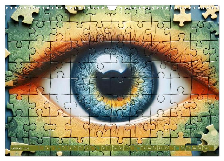 Produktbild: Faszination PUZZLE (Wandkalender 2026 DIN A3 quer), CALVENDO Monatskalender