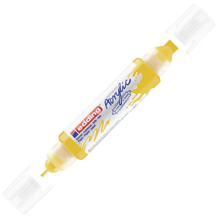 Produktbild: edding Acryl Double Liner 5400 verkehrsgelb 2-3mm/5-10mm