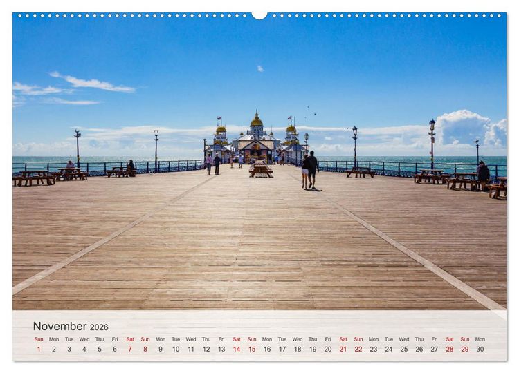 Produktbild: Eastbourne 2026 (High Quality Premium Wall Calendar 2026 DIN A2 landscape),CALVENDO 12 Month Wall Calendar