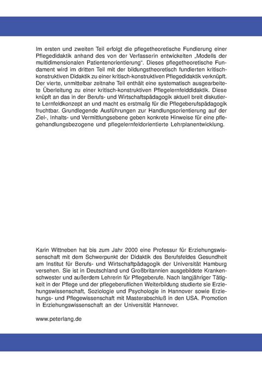 Produktbild: Pflegekonzepte in der Weiterbildung f&uuml;r Pflegelehrerinnen und Pflegelehrer