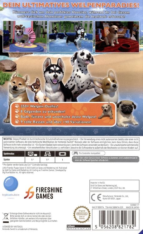 Produktbild: Little Friends - Puppy Island: Die Insel der Welpen