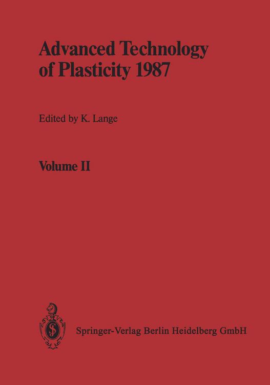 Produktbild: Advanced Technology of Plasticity 1987