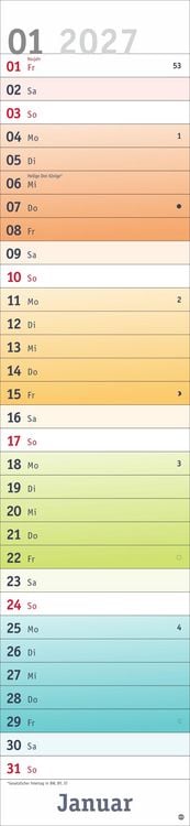 Produktbild: Bunte Wochen Langplaner XL 2027