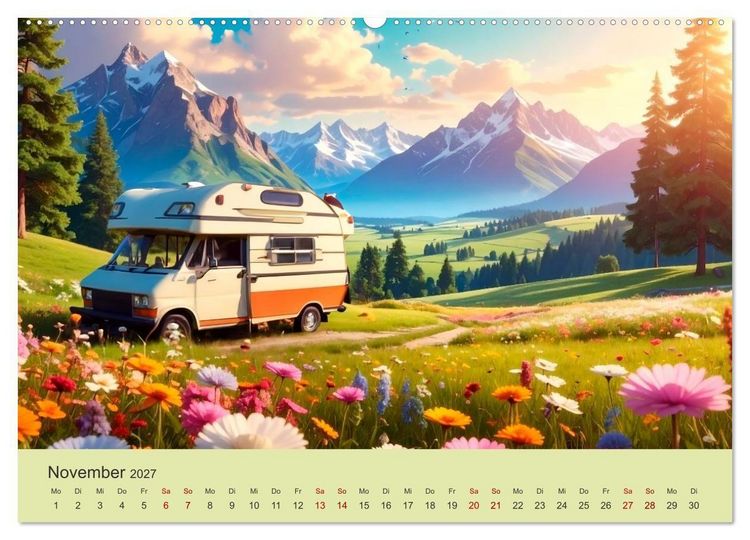 Produktbild: Vanlife Ein Leben auf der Stra&szlig;e (Wandkalender 2027 DIN A2 quer), CALVENDO Monatskalender