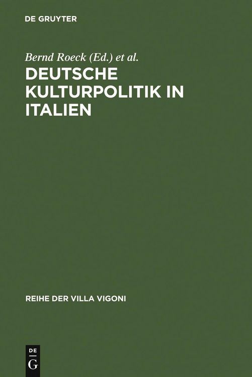 Produktbild: Deutsche Kulturpolitik in Italien