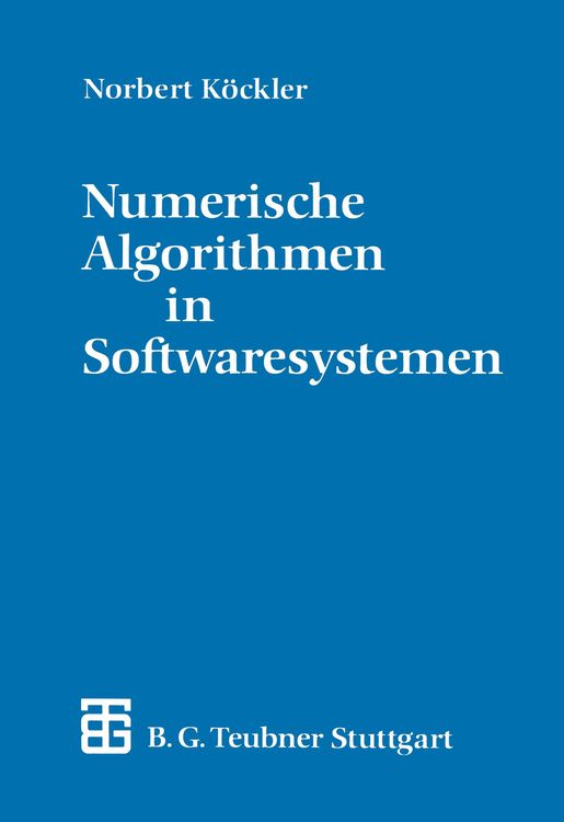 Produktbild: Numerische Algorithmen in Softwaresystemen