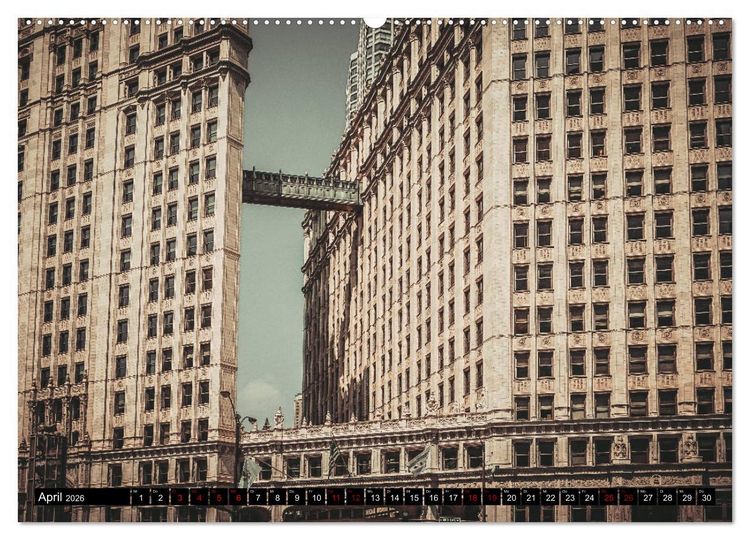 Produktbild: Metropole Chicago (hochwertiger Premium Wandkalender 2026 DIN A2 quer), Kunstdruck in Hochglanz