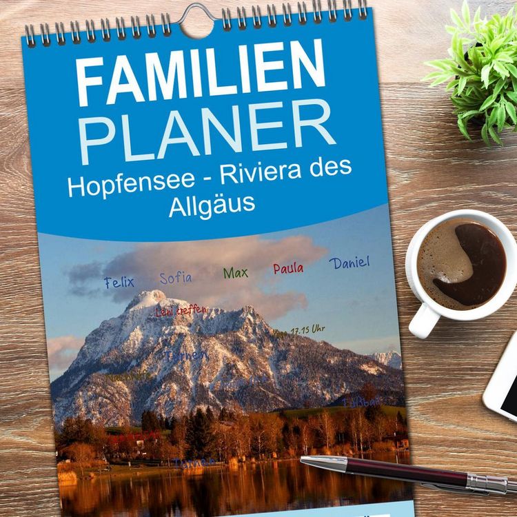 Produktbild: Familienplaner 2026 - Hopfensee - Riviera des Allg&auml;us mit 5 Spalten (Wandkalender, 21 x 45 cm) CALVENDO
