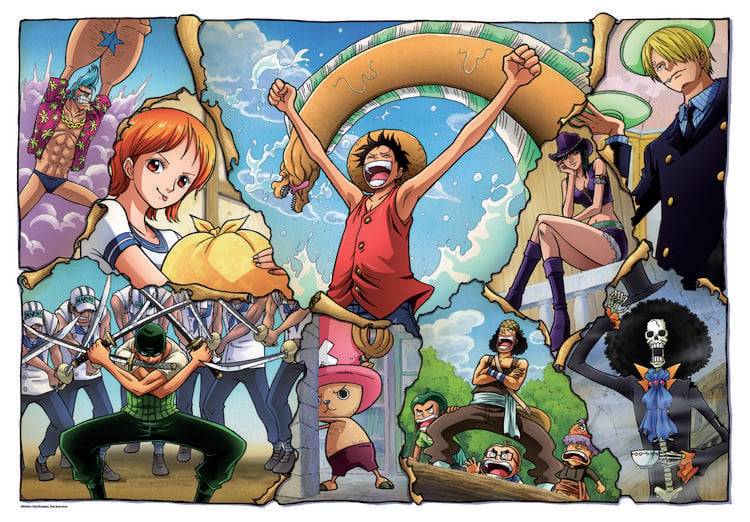 Produktbild: Puzzle One Piece Anim&eacute; Collection Premium 49x36cm 500 Teile Geschenk-Box