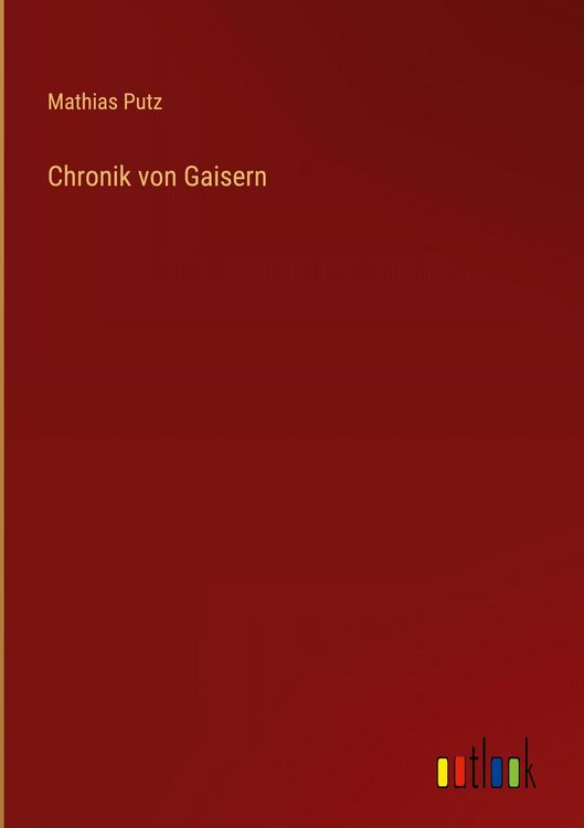 Produktbild: Chronik von Gaisern