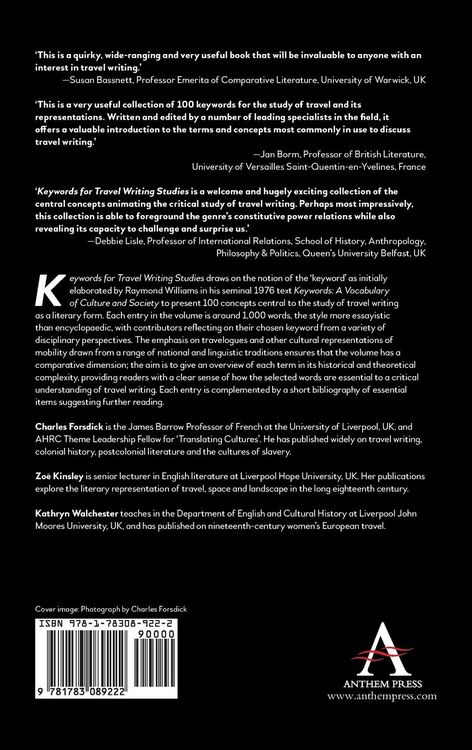Produktbild: Keywords for Travel Writing Studies