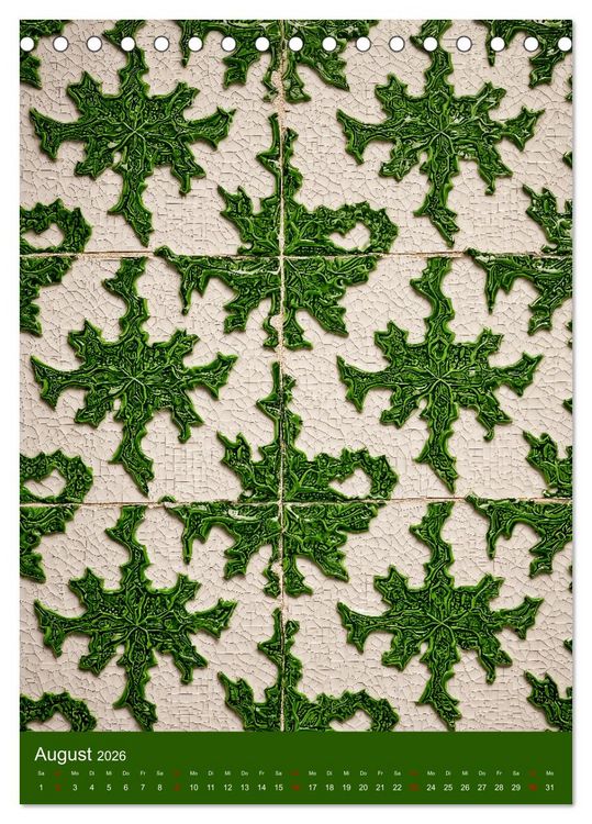 Produktbild: Portugiesischer Fliesen - Azulejos f&uuml;r Fliesenleger, Kunst- und Portugal-Liebhaber (Tischkalender 2026 DIN A5 hoch), CALVENDO Monatskalender