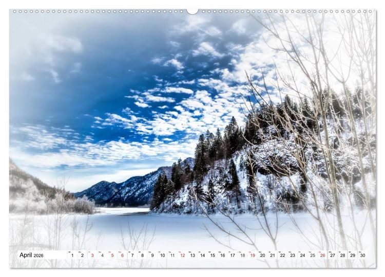 Produktbild: WINTERZAUBER Reit im Winkl und Umgebung (Wandkalender 2026 DIN A2 quer), CALVENDO Monatskalender