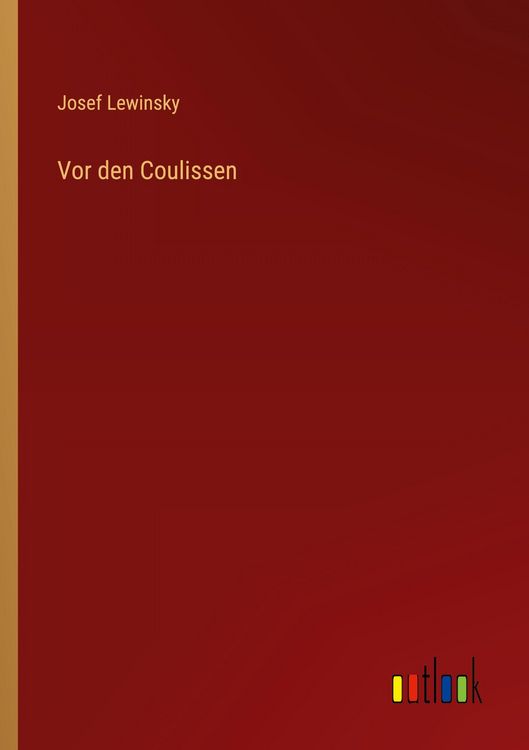 Produktbild: Vor den Coulissen