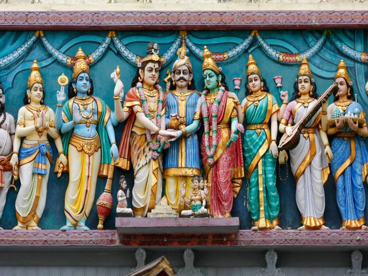 Produktbild: CALVENDO Puzzle Hindu-Tempel in Singapur | 1000 Teile Lege-Gr&ouml;&szlig;e 64x48cm Foto-Puzzle f&uuml;r gl&uuml;ckliche Stunden