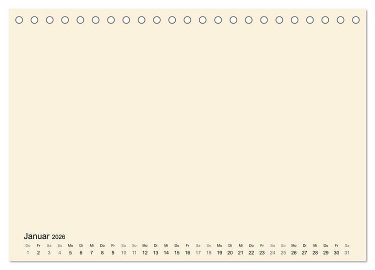 Produktbild: DIY Bastel-Kalender -Warme Pastell Farben- Zum Selbstgestalten (Tischkalender 2026 DIN A5 quer), CALVENDO Monatskalender