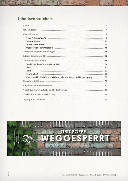 Produktbild: Weggesperrt &ndash; Grit Poppe &ndash; Sch&uuml;lerheft (BaW&uuml; 2027)