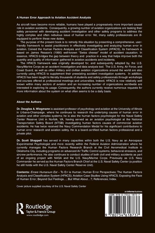 Produktbild: A Human Error Approach to Aviation Accident Analysis