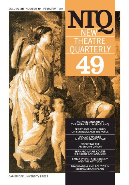 Produktbild: New Theatre Quarterly 49