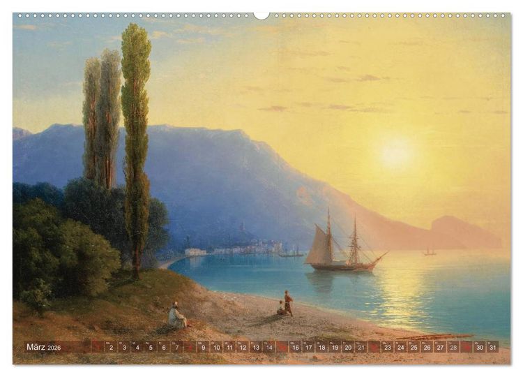 Produktbild: Gemalte Landschaften (Wandkalender 2026 DIN A2 quer), CALVENDO Monatskalender