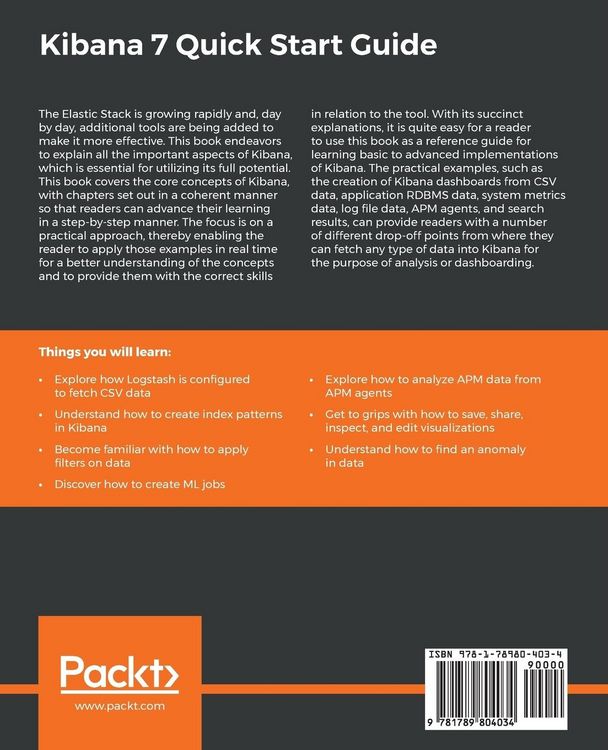 Produktbild: Kibana 7 Quick Start Guide