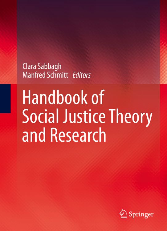 Produktbild: Handbook of Social Justice Theory and Research