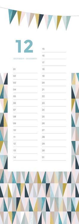 Produktbild: Geburtstagskalender Patterns
