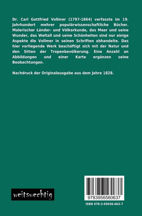 Produktbild: Natur- und Sittengem&auml;lde der Tropenl&auml;nder