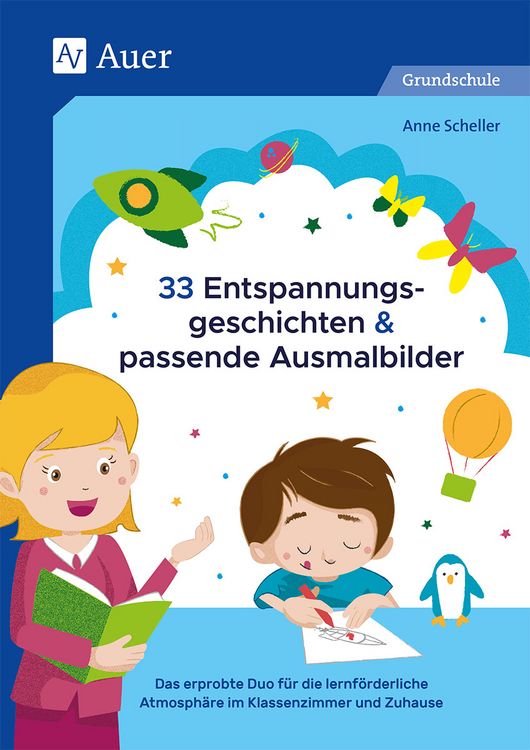 Produktbild: 33 Entspannungsgeschichten & passende Ausmalbilder