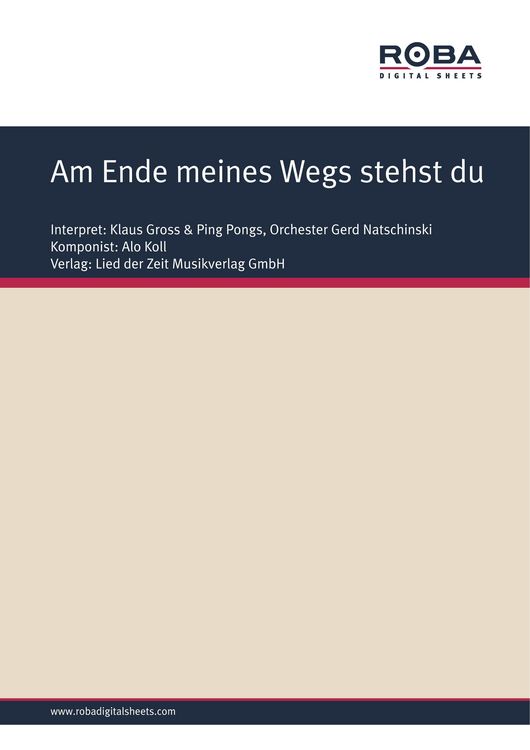 Produktbild: Am Ende meines Wegs stehst du