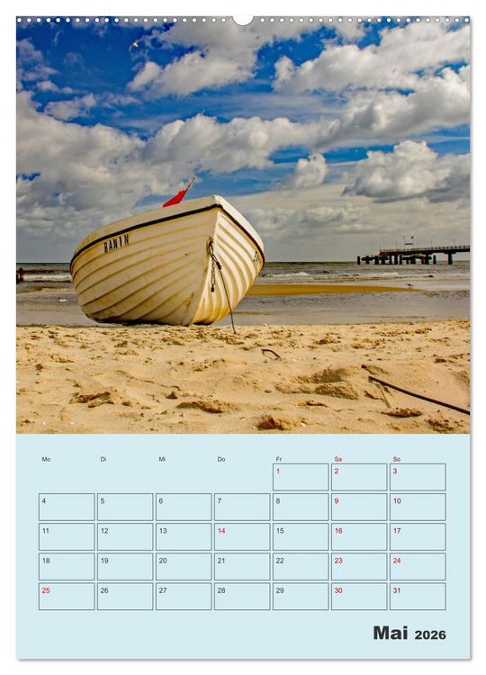 Produktbild: Kaiserb&auml;der auf Usedom (hochwertiger Premium Wandkalender 2026 DIN A2 hoch), Kunstdruck in Hochglanz