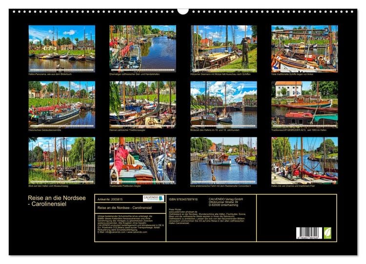 Produktbild: Reise an die Nordsee - Carolinensiel (Wandkalender 2026 DIN A2 quer), CALVENDO Monatskalender