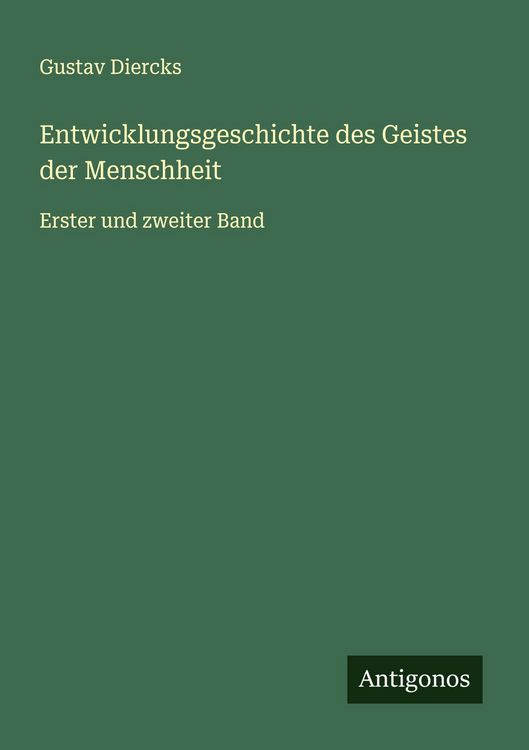 Produktbild: Entwicklungsgeschichte des Geistes der Menschheit