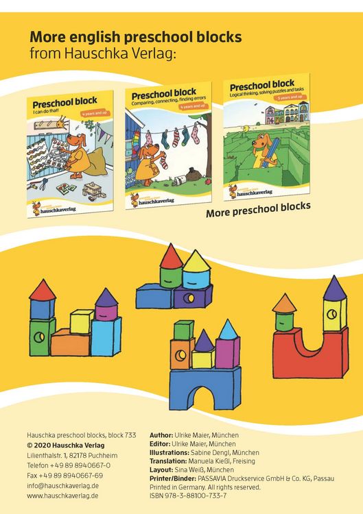 Produktbild: Preschool Activity Book for 5 Years - Boys and Girls - Numbers and quantities