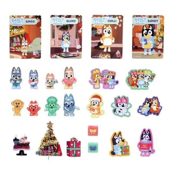 Produktbild: Moose Toys 3000435 - Adventskalender Bluey Fuzzies S15