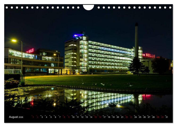 Produktbild: Rotterdam bei Nacht (Wandkalender 2026 DIN A4 quer), CALVENDO Monatskalender
