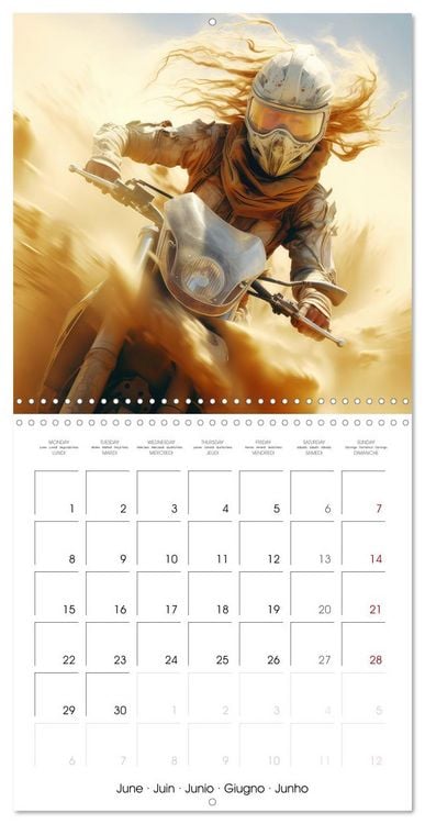 Produktbild: Motorbike desert race (Wall Calendar 2026 12 &times; 12 Inch) CALVENDO 12 Month Wall Calendar