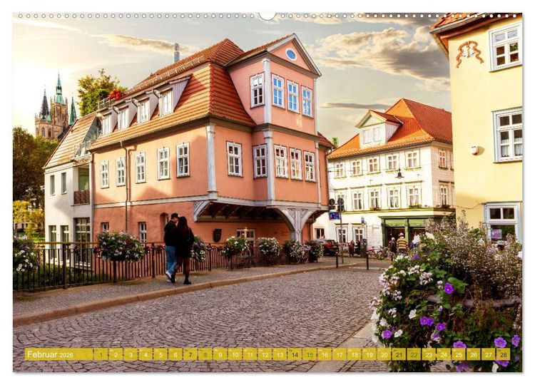 Produktbild: Romantisches Erfurt - Reise durch das sch&ouml;ne Th&uuml;ringen (Wandkalender 2026 DIN A2 quer), CALVENDO Monatskalender