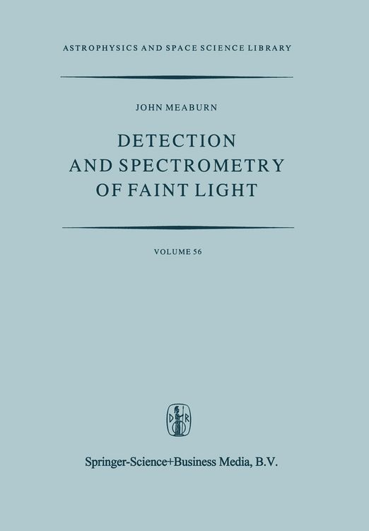 Produktbild: Detection and Spectrometry of Faint Light
