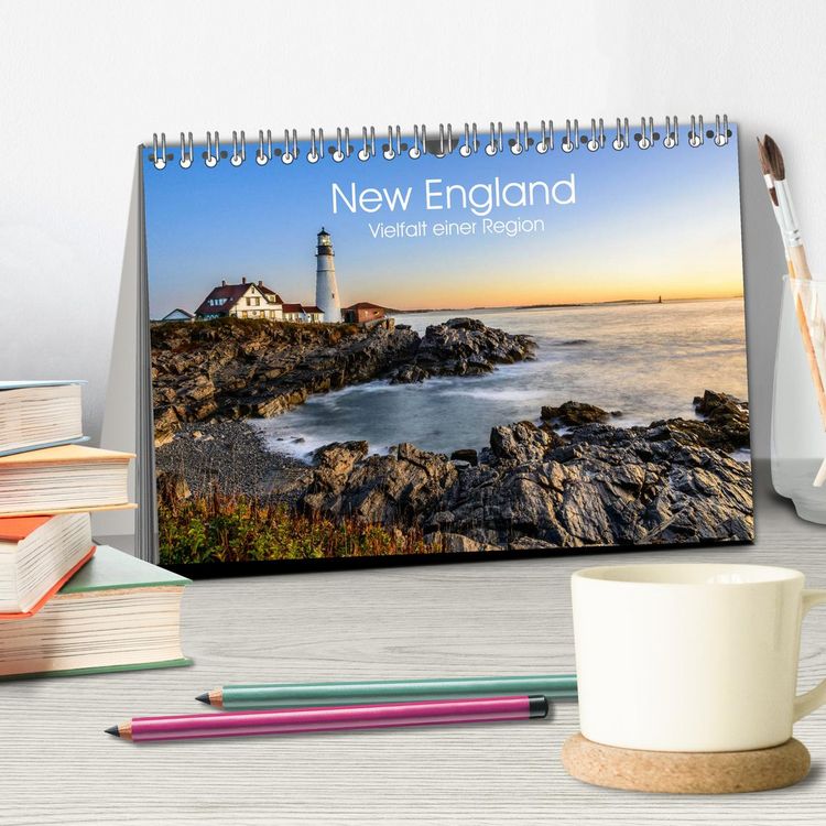 Produktbild: New England - Vielfalt einer Region (Tischkalender 2026 DIN A5 quer), CALVENDO Monatskalender