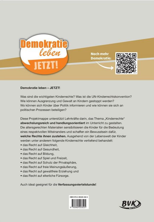 Produktbild: Projektmappe Kinderrechte 3. - 5. Klasse